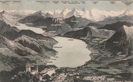 AK  Panorama vom Berner Oberland um 1915