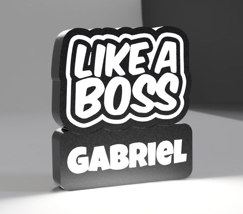 Lampade: Lightbox lumière led LIKE A BOSS – Nuovo (secondo la descrizione) da Vicques venduto da PAMB3D