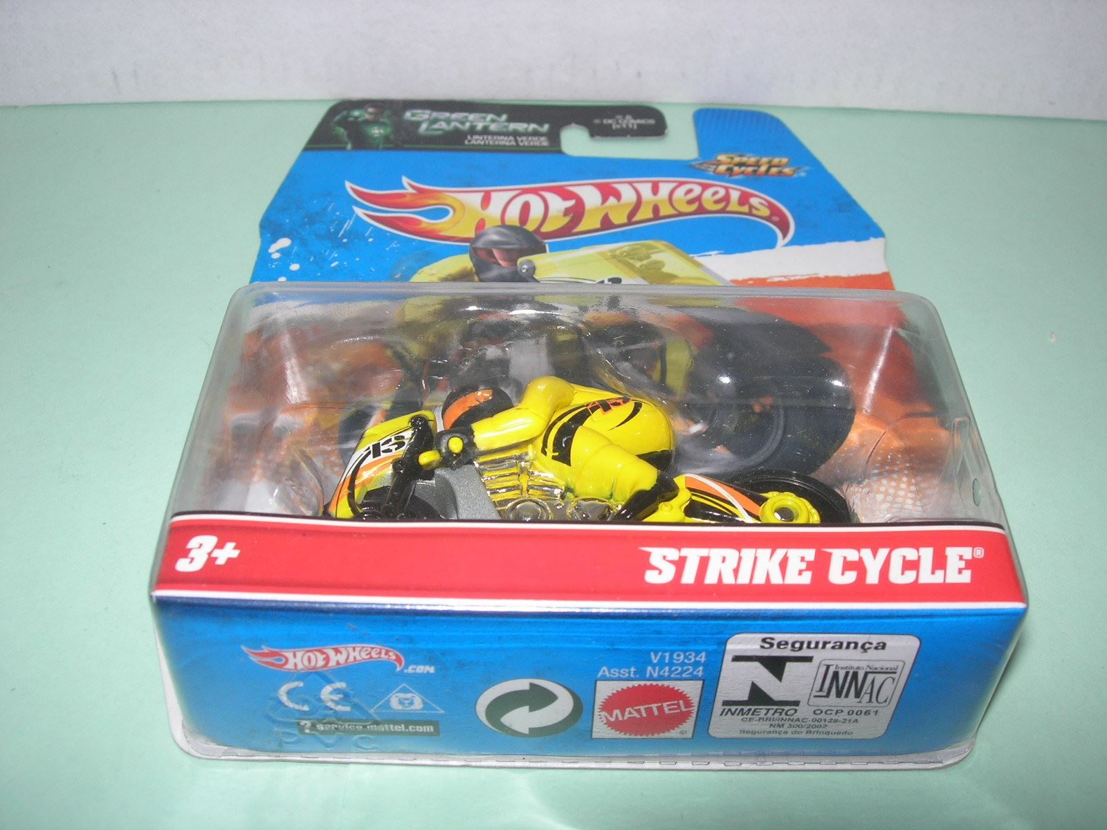 Hot Wheels Giocattoli: STRIKE CYCLE  - Speed Cycles gelb * Hot Wheels – Nuovo e nell'imballaggio originale da Hornussen venduto da Corvette- 3