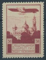 1913 - Solothurn - Flugpost - Vorläufer - postfrisch **