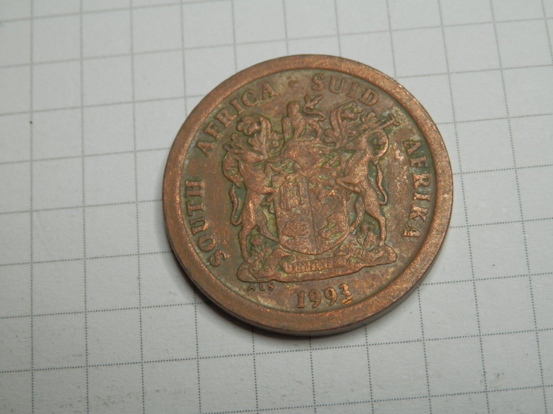 Tutti le monete: Südafrika  5 Cent, 1993 – Usato da Weiach venduto da weiach81