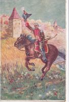 Fribourg Fête Fédérale Sous-Officiers 1914 Künstlerkarte