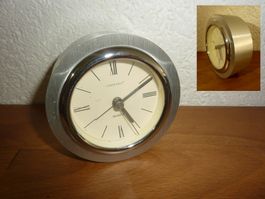 Standuhr CONTRONIC Quarz Chromstahl Design D 9cm