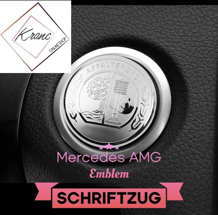Mercedes Klimaanlage Taste Knopf Aufkleber Logo 2 Stück 29mm