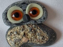 Eule Figur ist ais Naturstein Handgemacht  einzigartige