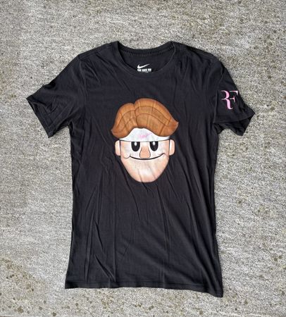 Roger Federer T-Shirt Grösse S Emoji