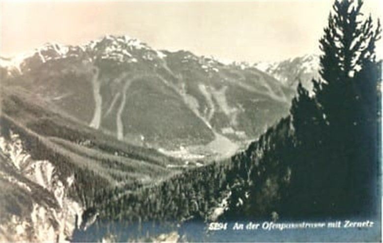 Cartoline postali: Zernez an der Ofenpassstrasse – Usato da Ottikon b.Kemptth. venduto da Neptun1974
