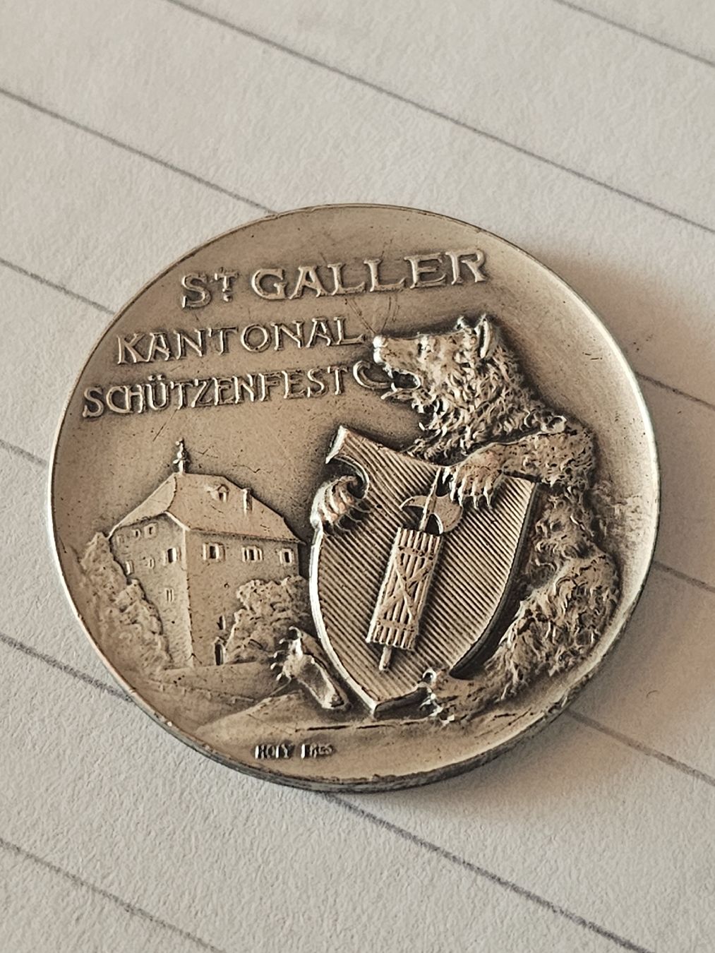 Medaglie: 603 gr Silber Schützenmedaille!! – Usato da la neuveville venduto da houeka 6