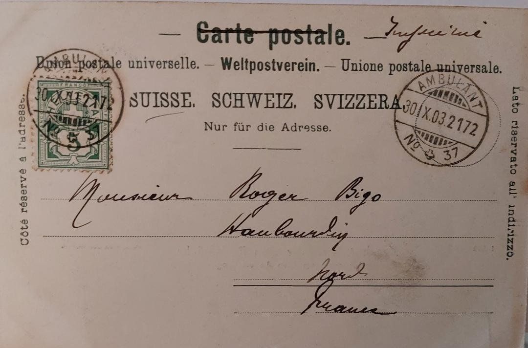 Cartoline postali: BASEL - Abbruch der alten Rheinbrücke - 1903 – Usato da Delémont venduto da Domdom1 1