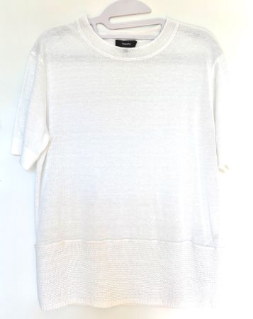Neu Theory Leinentop weiß XS S Hemd