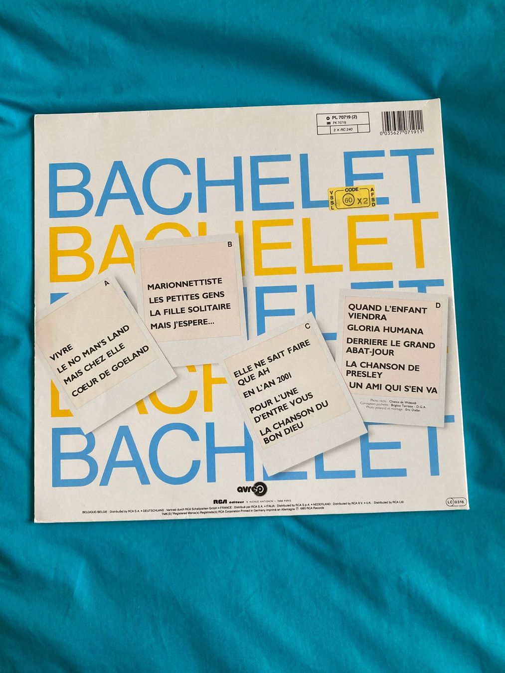 Schallplatten: Vinyle Bachelet - Marionnettiste 2 disques – Gebraucht aus Prilly von widmeli 1