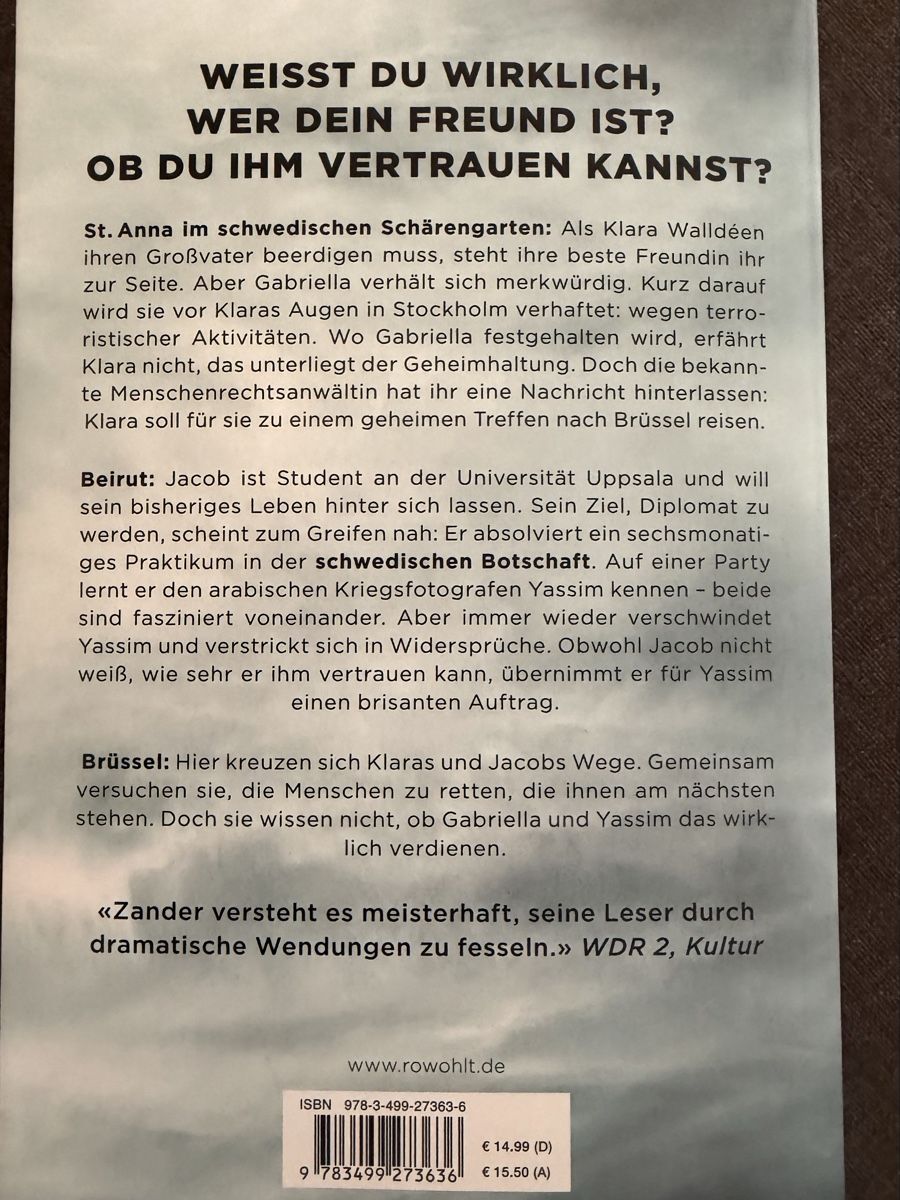 Bücher: Joakim Zander Der Freund Thriller Buch – Gebraucht aus Dagmersellen von Guemp 1