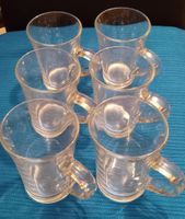 Set von 6  Tee Gläsern mit Henkel gebraucht