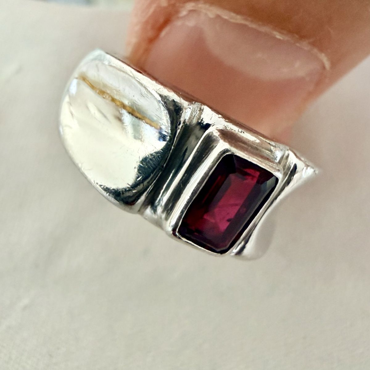 Ringe: Bague en argent - Grenat – Gebraucht aus Marly von Nor_al3 3