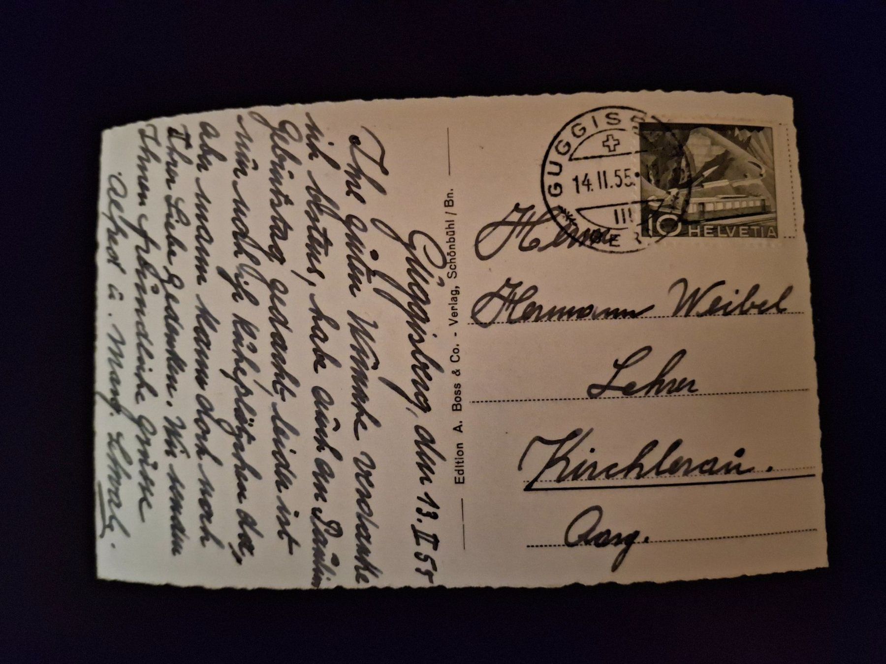 Cartoline postali: Guggisberg (BE) – Usato da Kreuzlingen venduto da Gastra 1