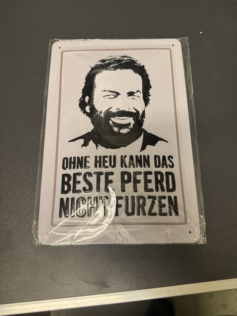 Toutes les décorations: Blechschild mit Spruch – D'occasion à Kloten par dri_p76r