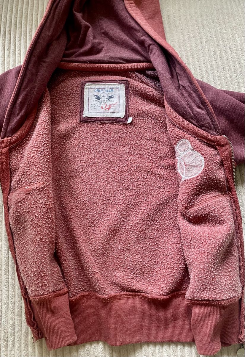 Only Maglioni & Felpe: Only Kapuzenpullover Hoodie Jacke Pullover Rot Bordeaux S 36 – Usato da Langnau am Albis venduto da cynthia.jolene 5