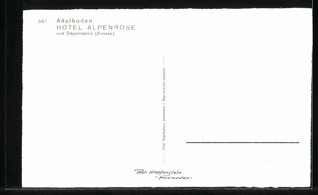 Cartoline postali: Adelboden, Hotel Alpenrose und Dépendan – Usato da Berlin venduto da bartko-reher 1