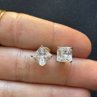 18KGP Zirkonia Goldene Ohrstecker 