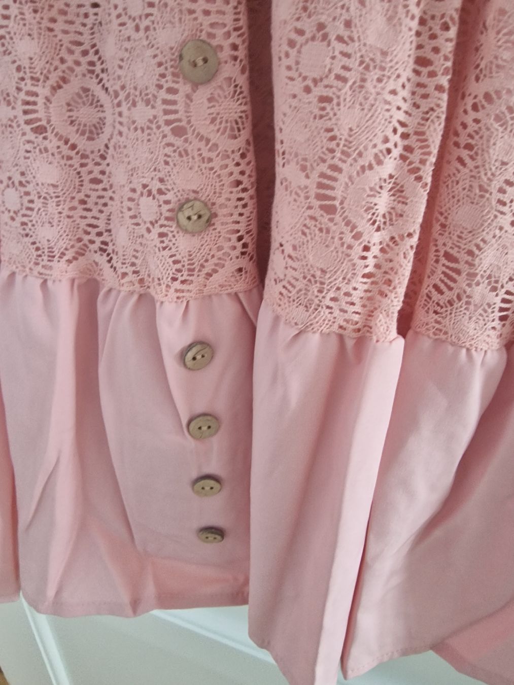 Vestiti: Sommerkleid rosa Spitze Gr. M  neu – Nuovo (secondo la descrizione) da Ottenbach venduto da Claurin 1