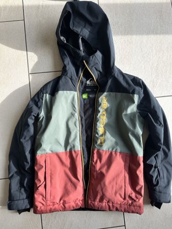 Quiksilver Jungen Jacke / Skijacke – Navy Grün Rot, sehr gut