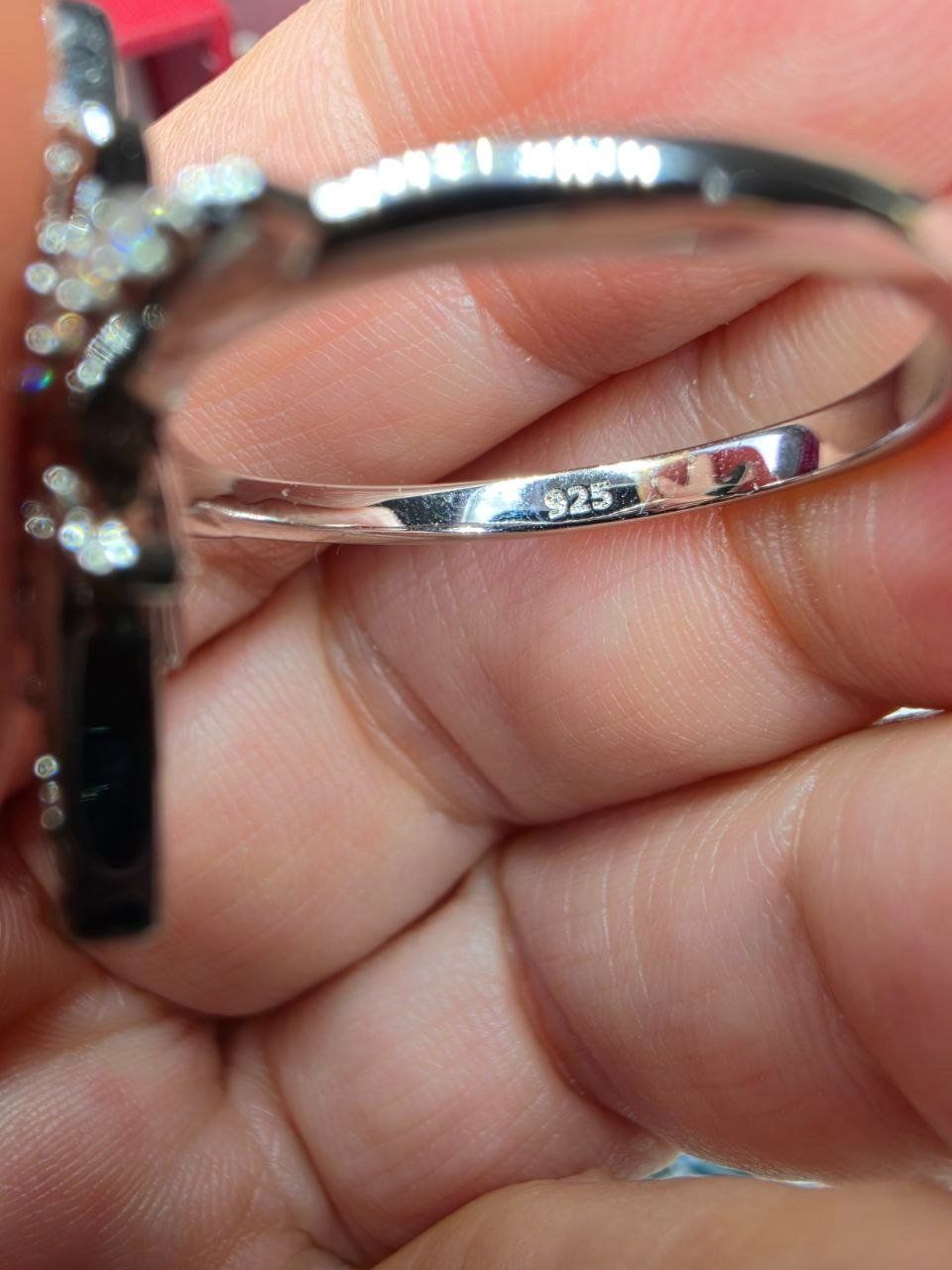 Anelli: Bague argent avec diamants de moissanite GRA – Nuovo e nell'imballaggio originale da Reconvilier venduto da Tsma67 3