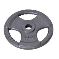 2 Hantelscheiben Gusseisen GRIPPER 50 mm 20 kg