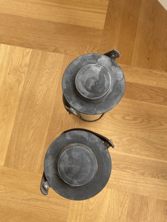 2 Metall Laternen Windlichter, zeitloses Design 3