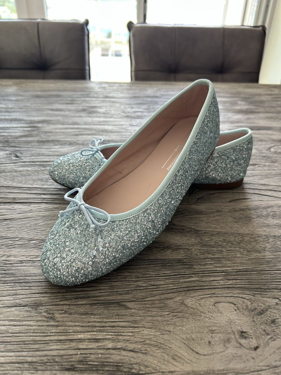 Scarpe da donna: Hellblaue Ballerinas mit Glitzer, 39 – Usato da Walchwil venduto da lil_6t8v