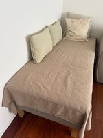 Neues und unbenutztes IKEA Skråer Boxspringbett 80 x 200 cm.