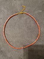 Handgemachte Halskette gold/pink