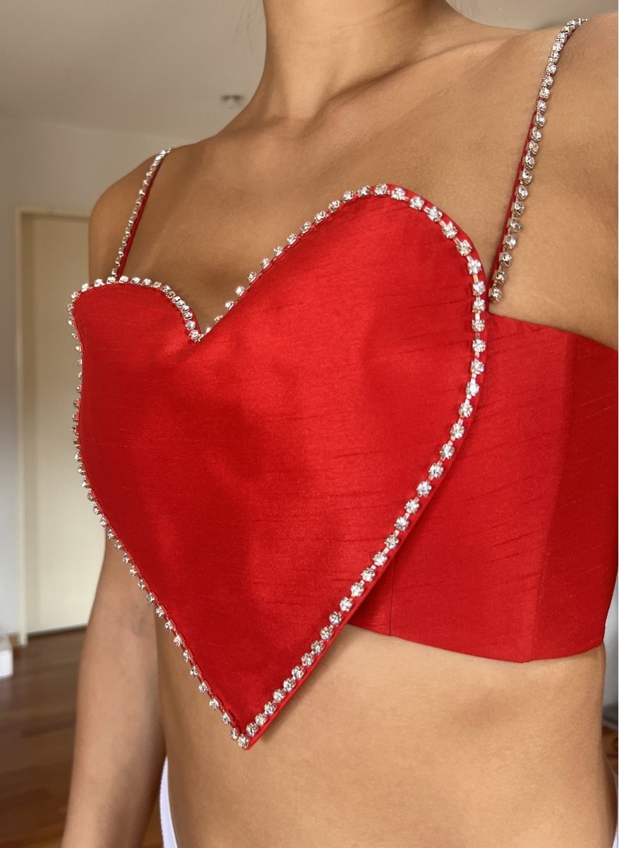 Top: Red Heart Top – Nuovo (secondo la descrizione) da Zürich venduto da eli_t8nw 1