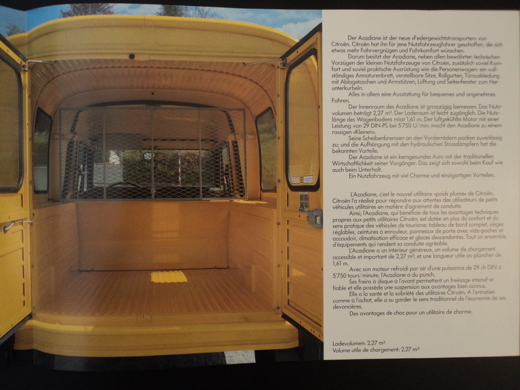 Citroën Documenti: Prospekt Citroen Acadiane 1981 – Usato da Schwarzenburg venduto da modelCARama 2