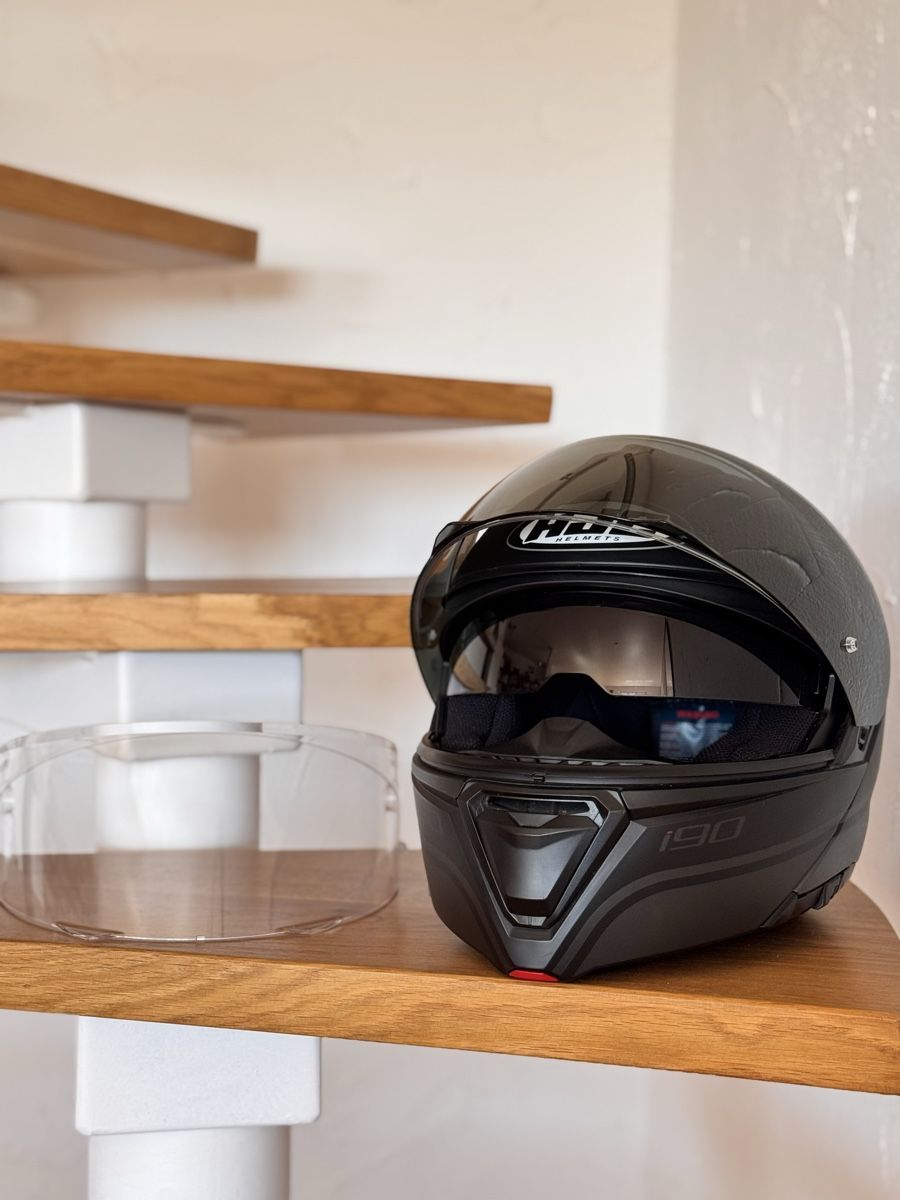 HJC Caschi & visiere: HJC Motorradklapphelm mit extra dunklem Visier – Nuovo (secondo la descrizione) da Unterlunkhofen venduto da getwellsoon 1