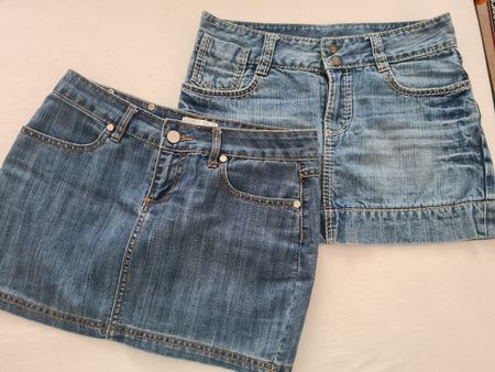 2 Jeans Rock Gr. M Mini