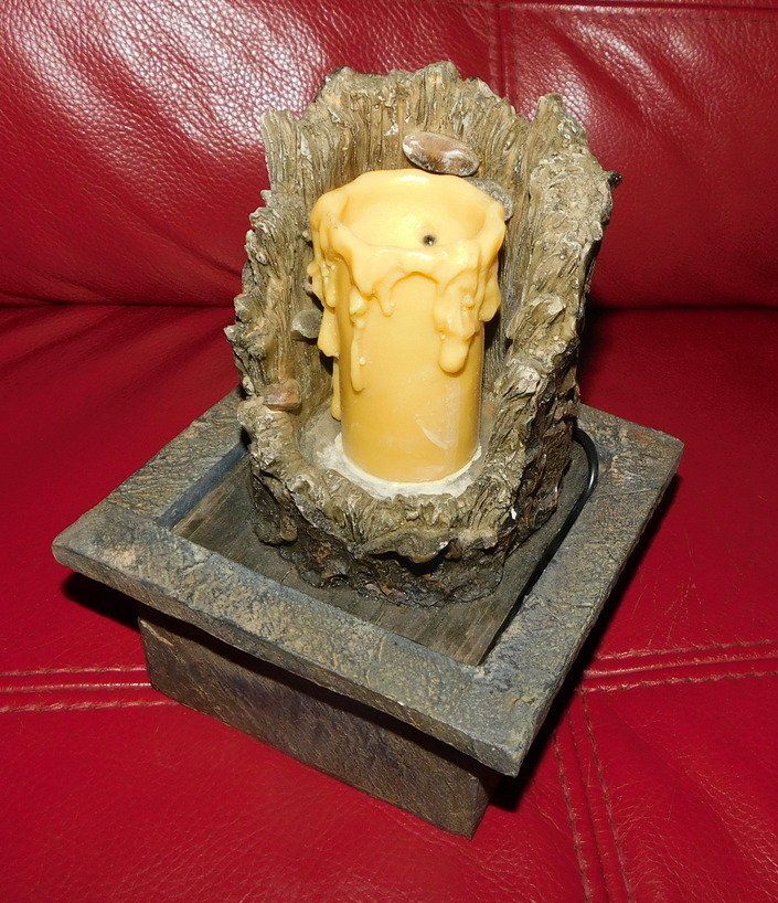 Stagni & Fontane ornamentali: Zimmerbrunnen ,Kerze leuchtet – Nuovo (secondo la descrizione) da Villnachern venduto da Schnugelchen