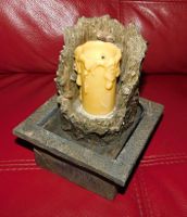 Zimmerbrunnen ,Kerze leuchtet
