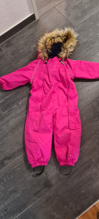 Baby-Jacken-Schneeanzug Mit Overall & Gefütterten Handschuhen – Wasserdicht, Für Mädchen, Größe 140