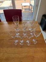 Set von 10 Kosta Boda Weingläsern