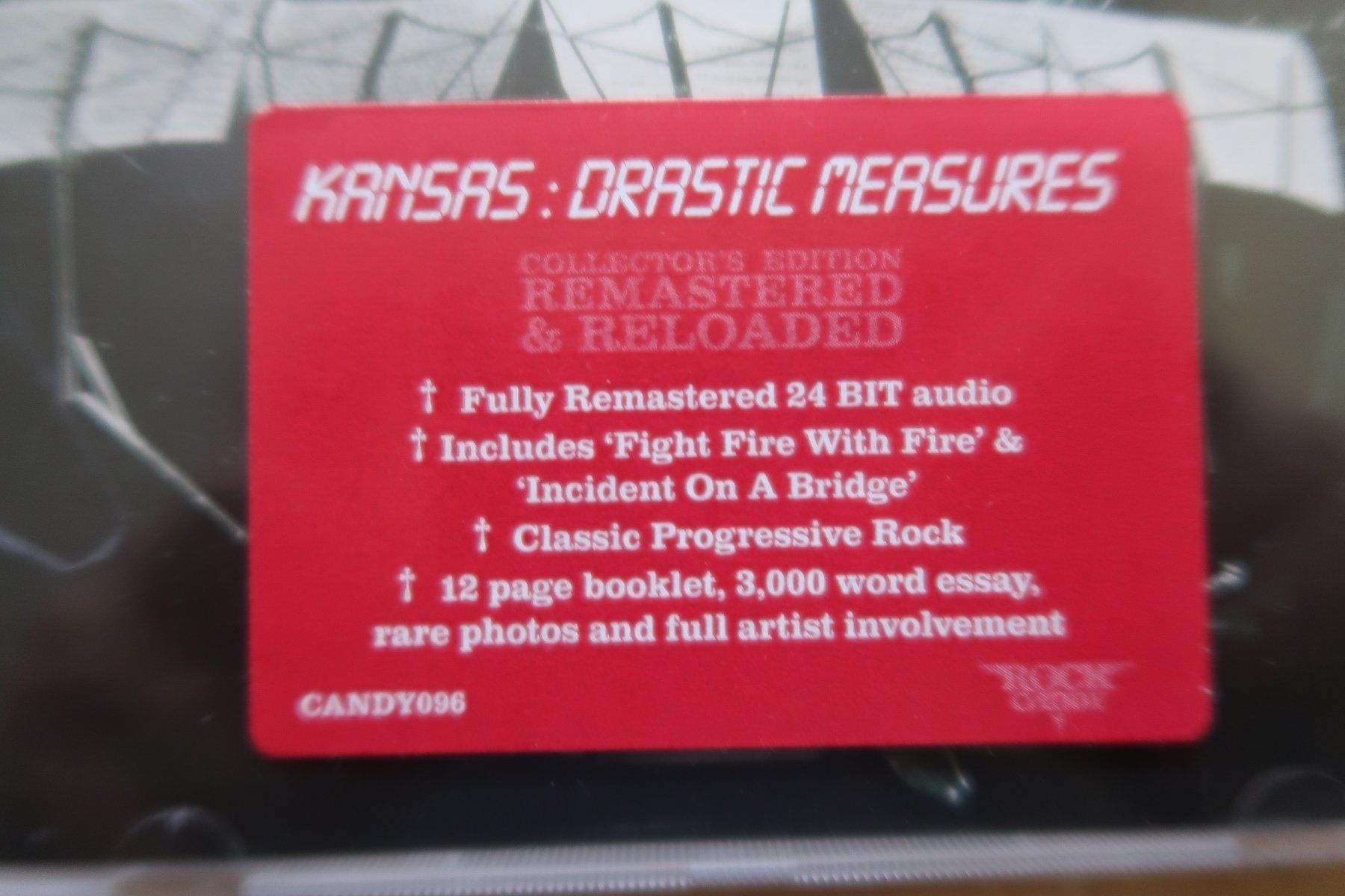 CD: KANSAS - DRASTIC MEASURES - ROCK CANDY RECORDS - CD – Usato da Basel venduto da Patiscat 1