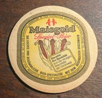Bierdeckel - MAISGOLD - Brauerei Rosengarten - Einsideln