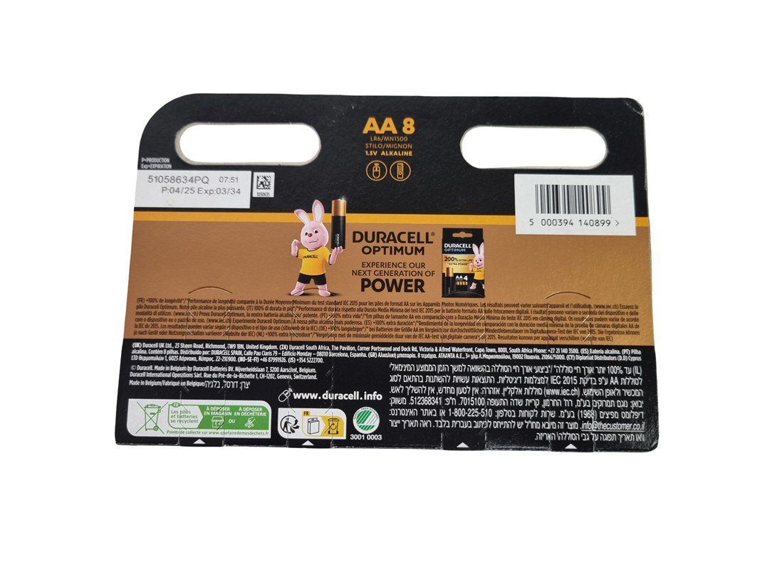 Duracell Accus & piles: DURACELL Batterien AA 8 – Neuf (Voir description) à Wangen b. Olten par Restwert_Wangen 1