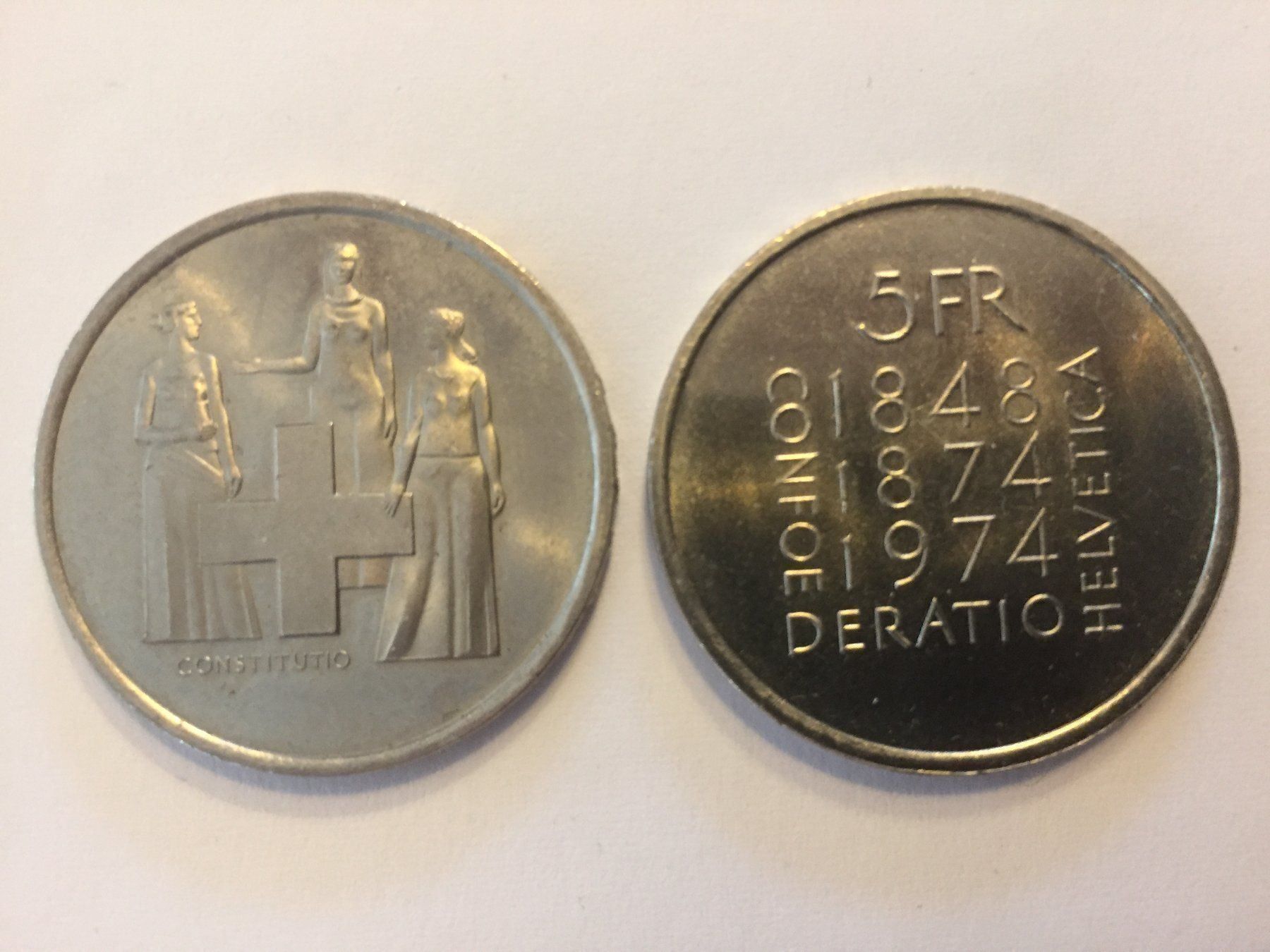 Tutti le monete: Bundesverfassung / Constitution suisse – Nuovo (secondo la descrizione) da Courfaivre venduto da Bernard1959