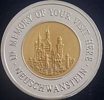 Medaille Ludwig II. König Bayern 1845 - 1886 Neuschwanstein