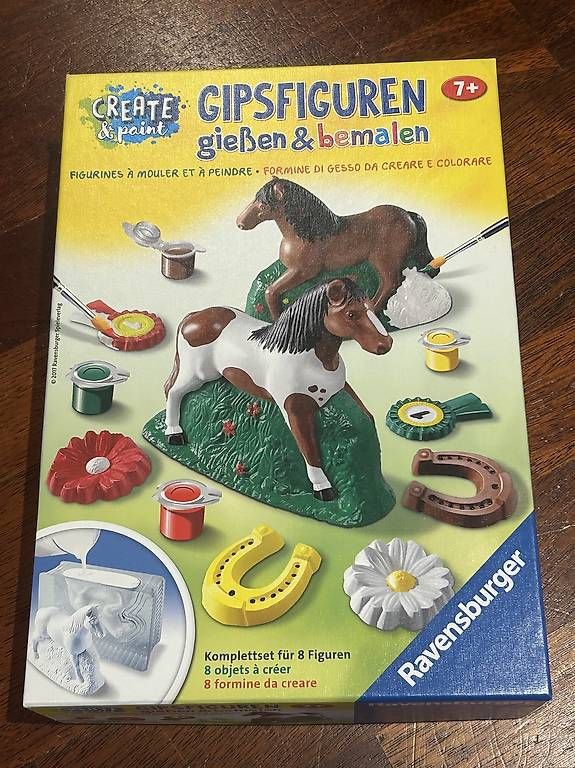 Kit bricolage: Pferde Gipsfiguren giessen&bemalen Bastelset – Nuovo (secondo la descrizione) da Wettingen venduto da ame_wxp2