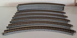 Kato 10 x Gleis gebogen 282-45° Spur N gebraucht wie Neu