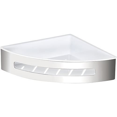 Corbeille De Douche Erlena Inox Poli, ABS Version Angle