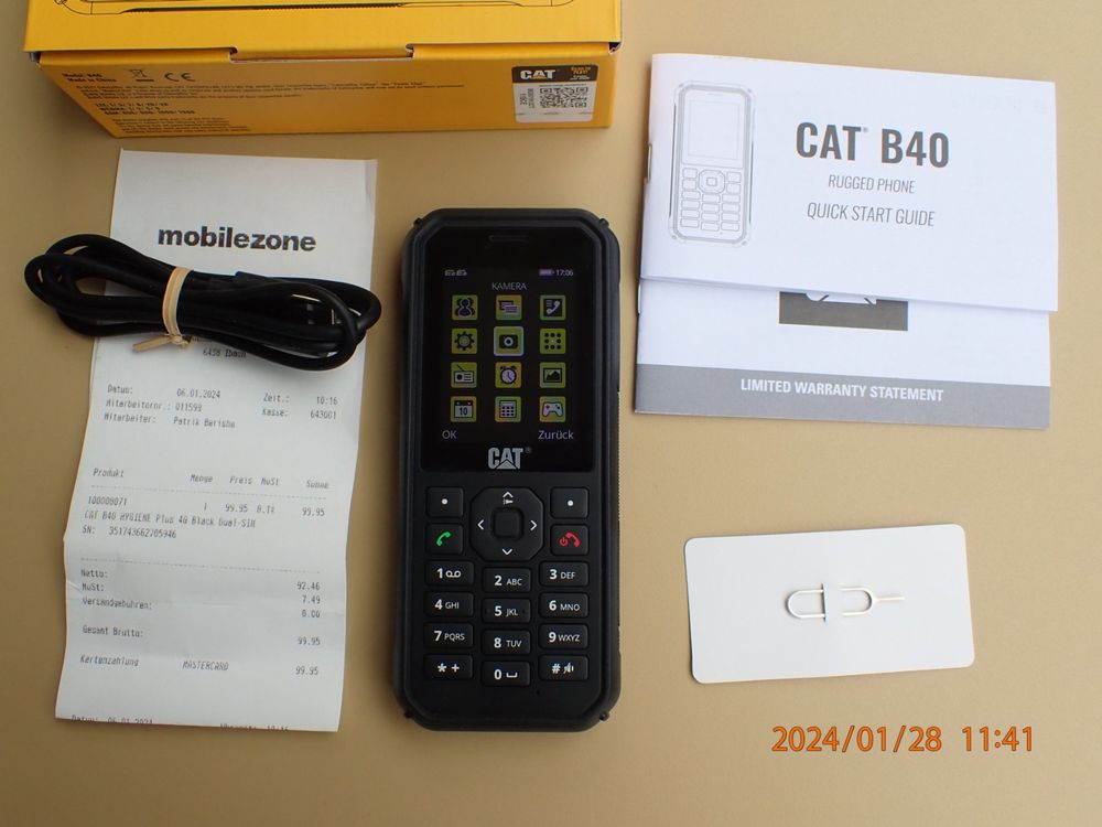 CAT B40 Outdoor Mobil-Tastentelefon(neuwertig, mit Garantie) (Neu ...