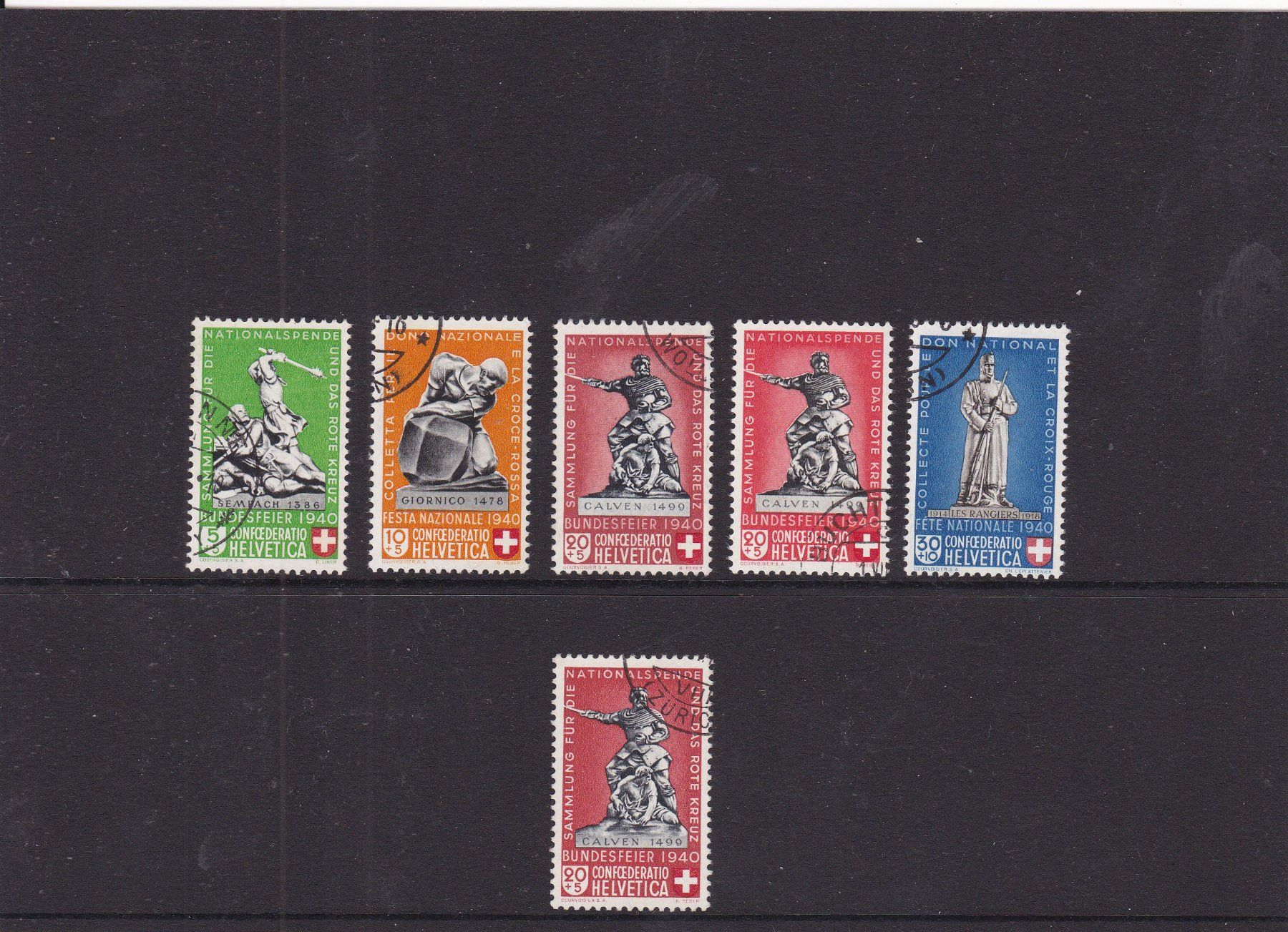 Tutti i francobolli: Bundesfeiermarken 1940 – Usato da Gretzenbach venduto da Sikim