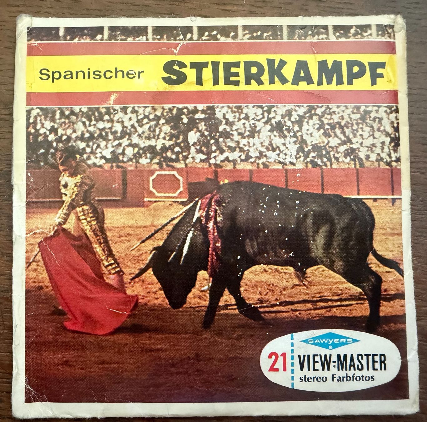 View-master Giocattoli: View-Master 3D: Nr. C 255 Die Corrida -Spanischer Stierkampf – Usato da Tegerfelden venduto da siebenmacky